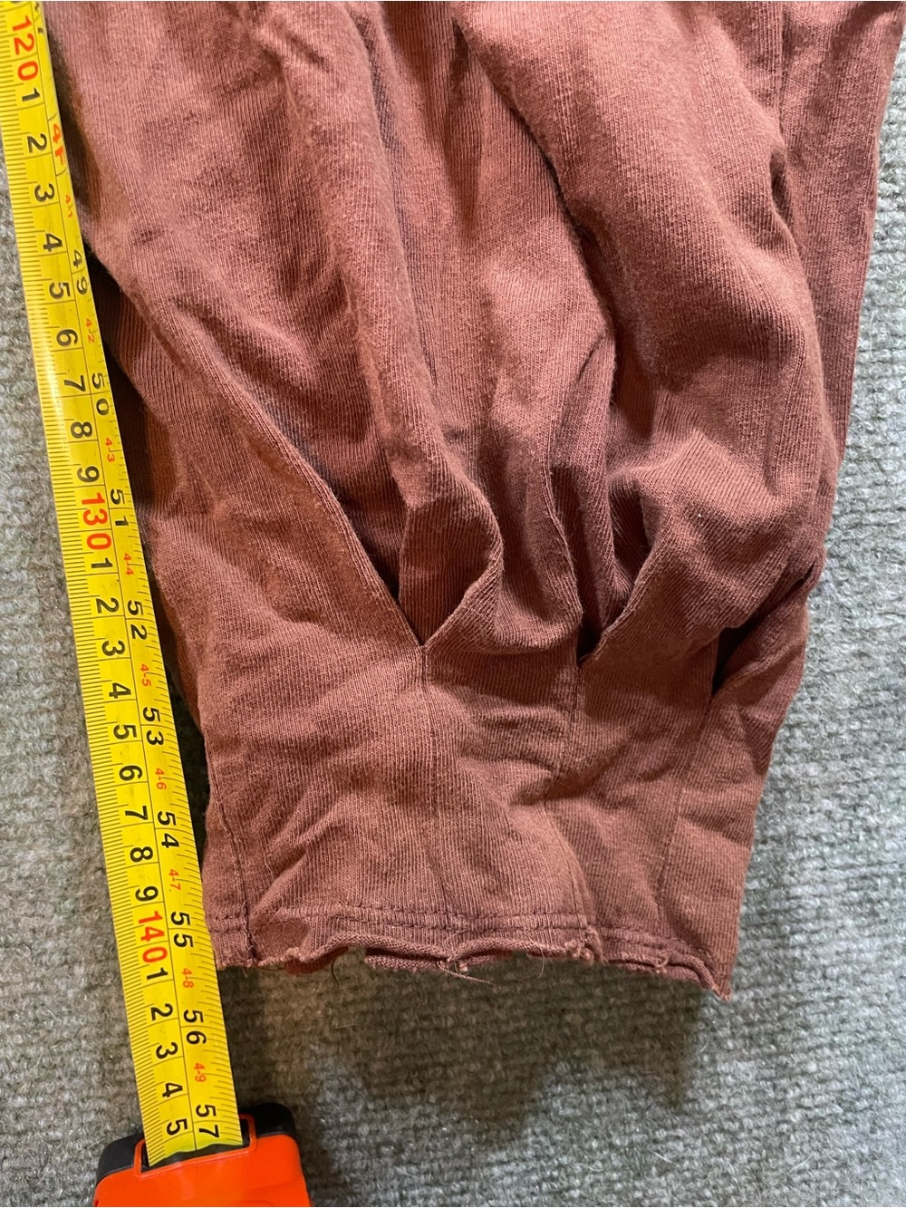 Free People Rust Brown Puff-Sleeve Jumpsuit - Picture 8 of 9